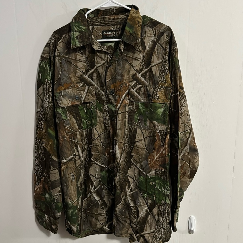 Guide Series Camouflage Cotton Shirt Sz XL excellent condition